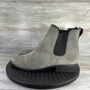 Born Women's Cove Gray Suede Slip On Chelsea Boots Size 7